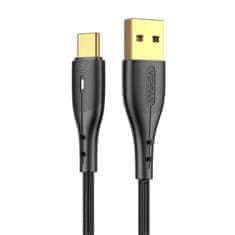 slomart Kabel USB na USB-C Nano Gold X07, 3A, 1,2 m (črn)