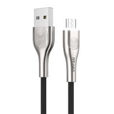 Vipfan Kabel USB-Micro USB VFAN Fingerprint Touch Z04, 3A, 1,2 m (črn)