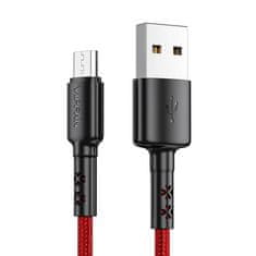 slomart Kabel USB-Mikro USB X02, 3A, 1,2 m (rdeč)