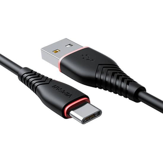 slomart Kabel USB na USB-C Anti-Break X01, 3A, 1m (črn)