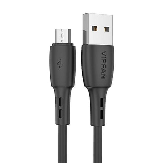 slomart Kabel USB-Micro USB Racing X05, 3A, 1m (črn)