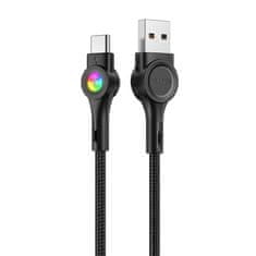 slomart Kabel USB na USB-C Colorful X08, 3A, 1,2 m (črn)