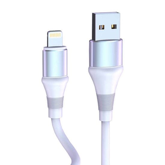 slomart Kabel USB Lightning Colorful X09, 3A, 1,2 m (bel)