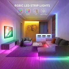 Lepro 5m Set LED trak RGB samolepilni 150 LED SMD 5050 glasbeni
