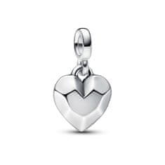 Pandora Romantičen srebrn obesek Heart of Me 792305C00