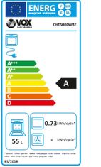 VOX electronics CHT 5000 WBF steklokeramični štedilnik, 4 grelne plošče
