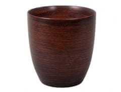 Pokrov za cvetlični lonček KODET WOOD keramika mat d20x21cm