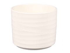 Pokrov za cvetlični lonček WAVE Cilindrična keramika mat d14x16cm