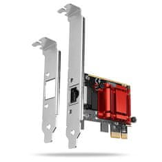 AXAGON PCEE-GIX, omrežna kartica PCIe - 1x Gigabit Ethernet vrata (RJ-45), Intel i210AT, PXE, vključ. LP