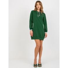 RELEVANCE Ženski pulover z žepi LORINDA temno zelene barve RV-TU-8379.46_392804 Univerzalni