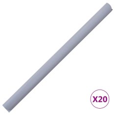 Vidaxl Vrtno platno PVC 35x0,19 m mat svetlo sivo