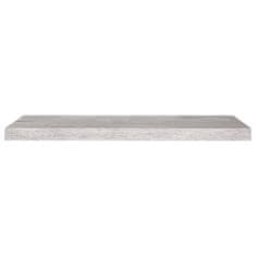 Vidaxl Stenske police 2 kosa betonsko sive 80x23,5x3,8 cm MDF