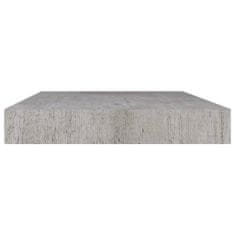 Vidaxl Stenske police 2 kosa betonsko sive 40x23x3,8 cm MDF