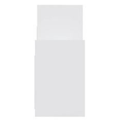 Vidaxl Stranska omarica bela 60x26x60 cm iverna plošča