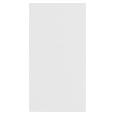 Vidaxl Stranska mizica bela 50x26x50 cm iverna plošča