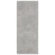Vidaxl Komoda betonsko siva 105x30x75 cm iverna plošča