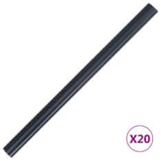 Vidaxl Vrtno platno PVC 35x0,19 m mat temno sivo