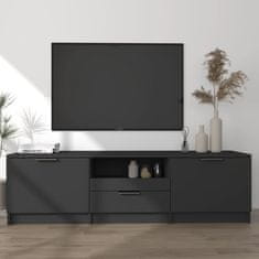 Vidaxl TV omarica črna 140x35x40 cm konstruiran les