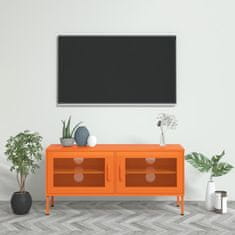 Vidaxl TV omarica oranžna 105x35x50 cm jeklo