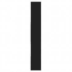 Vidaxl Knjižna omara črna 67x24x161 cm iverna plošča