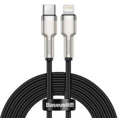 BASEUS Kabel USB-C za Lightning Baseus Cafule, PD, 20 W, 2 m (črn)