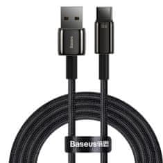 BASEUS Kabel USB na USB-C Tungsten Gold, 66 W, 2 m (črn)