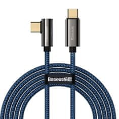 BASEUS Kabel USB-C na USB-C kotni Legend Series, PD, 100W, 2m (modri)