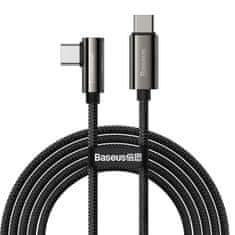 BASEUS Kabel USB-C na USB-C kotni Legend Series, PD, 100W, 2m (črn)