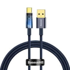 BASEUS Kabel USB na USB-C Explorer, 100 W, 1 m (modri)