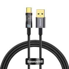 BASEUS Kabel USB na USB-C Explorer, 100 W, 1 m (črn)