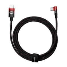 BASEUS MVP2 kabel USB-C do USB-C, 100 W, 2 m (črna/rdeča)