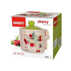 Banquet Keramična skleda z žlico CHERRY 400 ml, OK, komplet 4