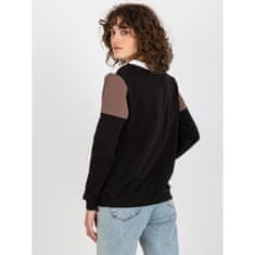 RELEVANCE Ženski pulover z izrezom DELICE belo-črn RV-BL-8452.40P_393272 Univerzalni