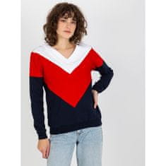 RELEVANCE Ženski pulover z V-izrezom ZILLAH belo-moder RV-BL-8452.40P_393287 Univerzalni