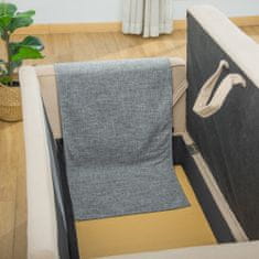 PAWHUT PawHut kavč za mačke za praskanje v kompletu z dvema praskalnikoma iz sisala in poliestra, 130x45 cm, sive barve