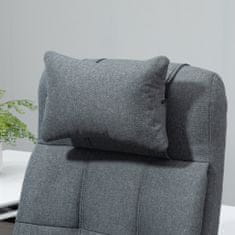 VINSETTO Ergonomski pisarniški stol Recliner z naslonom za glavo in noge
Izvlečno, 66x70x116- 124 cm, siva