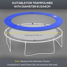 HOMCOM zaščitni pokrov za vrtni trampolin iz pvc ( ø244cm )