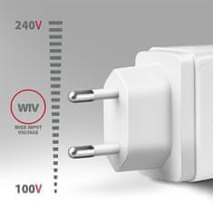 AXAGON ACU-QC19W, omrežni polnilnik QC 19 W, 1x vrata USB-A, QC3.0/AFC/FCP/SMART, bel