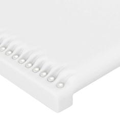 Vidaxl LED posteljno vzglavje belo 90x5x78/88 cm umetno usnje