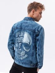 OMBRE Moška jeans prehodna jakna Rhoel indigo M