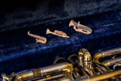 BeWooden lesena broška Saxophone Brooch univerzalna