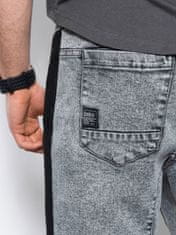 OMBRE Moške kratke hlače iz denim Dylan grey XXL