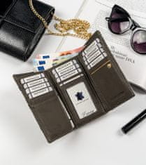 Rovicky Kakovostna lakirana ženska denarnica okrašena s kačjim vzorcem