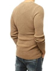 Dstreet Moški pulover brez zapenjanja Kersten rjava M