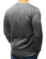 Dstreet Moški pulover s kapuco Boles sivi M