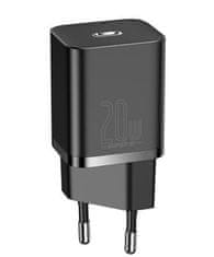 BASEUS CCSUP-B01 Hitri polnilnik Super Si USB-C 20W črn