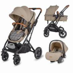 Coccolle Otroški voziček Ravello 3 in 1 travel system Safari bež smart