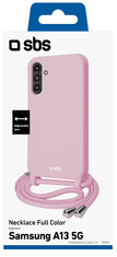SBS ovitek za Galaxy A13 5G, z vrvico, roza