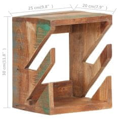 Vidaxl Stensko držalo za rolke 25x20x30 cm trden predelan les