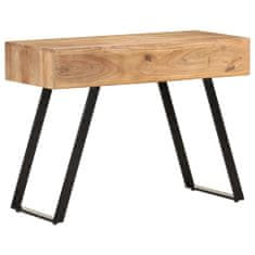 Vidaxl Pisalna miza 110x50x75 cm trden akacijev les z naravnimi robovi